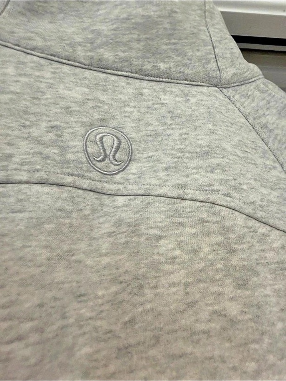 lululemon Scuba Oversized Funnel-Neck Half Zip Gray Hoodie - Picture 4 of 4